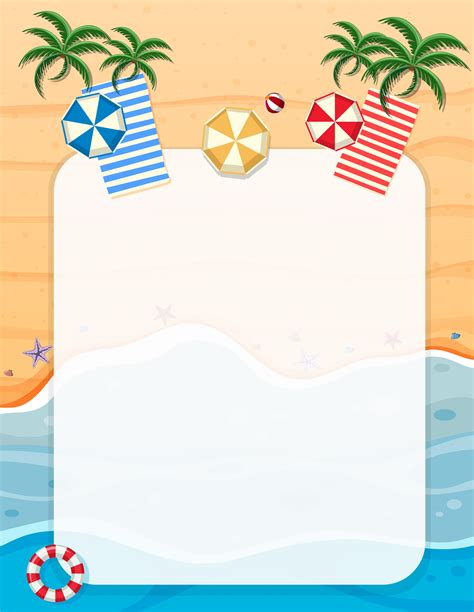 beach border clipart